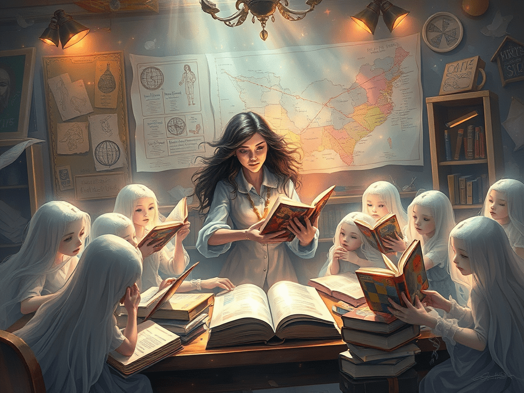 LA MAESTRA DE ESCUELA QUE ENSEÑA LO QUE NO&nbsp;EXISTE